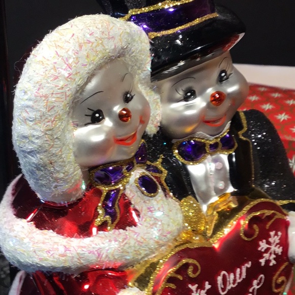 RADKO Snowy Sweetheart Glass Christmas Ornament - Picture 6 of 16